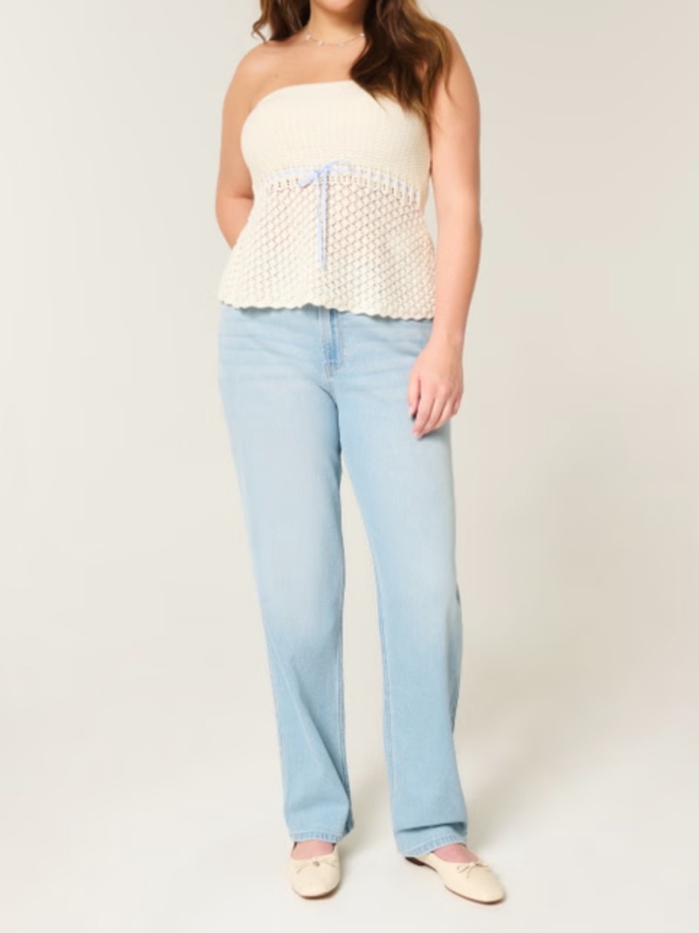 NWT Hollister High-Rise Straight Jeans in Light Wash size 16/33